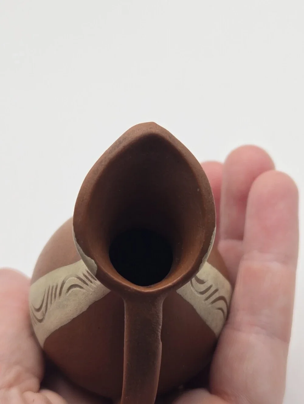 Vintage West Germany Mini Vase Pottery Marked 303 8 On The Bottom Appx 3.5in